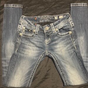 Miss Me Women's Distressed Blue Skinny Jeans